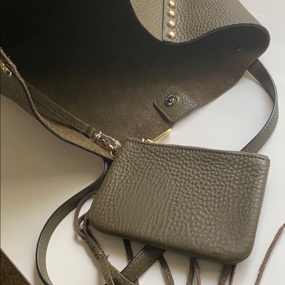 Rebecca minkoff navy green shoulder bag - Picture 7 of 8